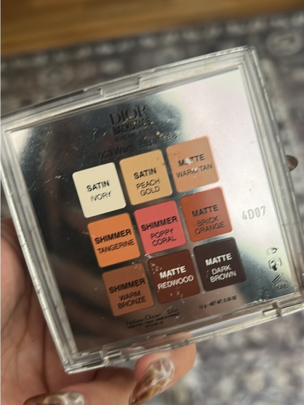 Dior Backstage eyeshadow palette 003 Warm Essentials - Picture 4 of 4